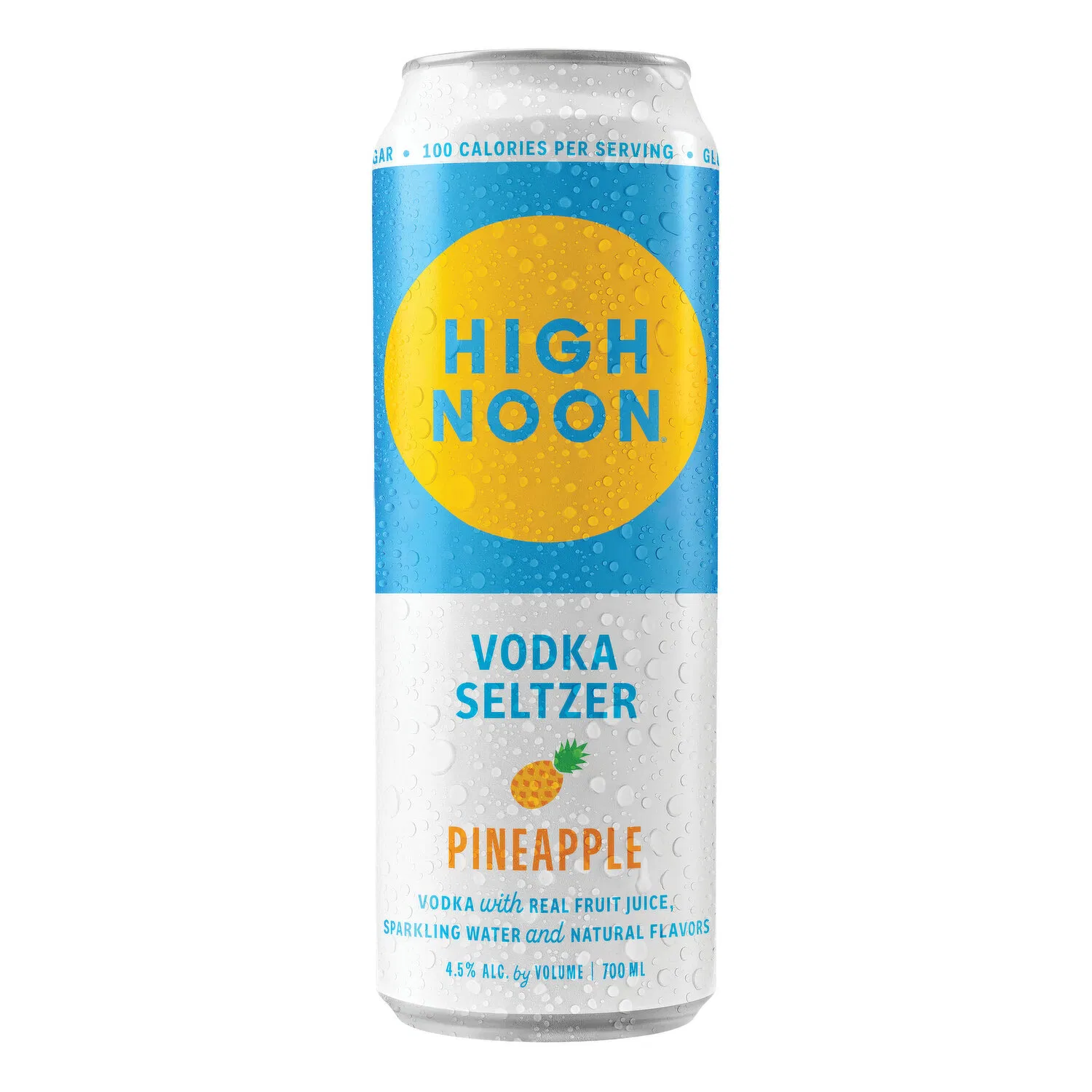 High Noon Pineapple Vodka Hard Seltzer 24oz Can Hard seltzer Hard Seltzer Drinkun.com