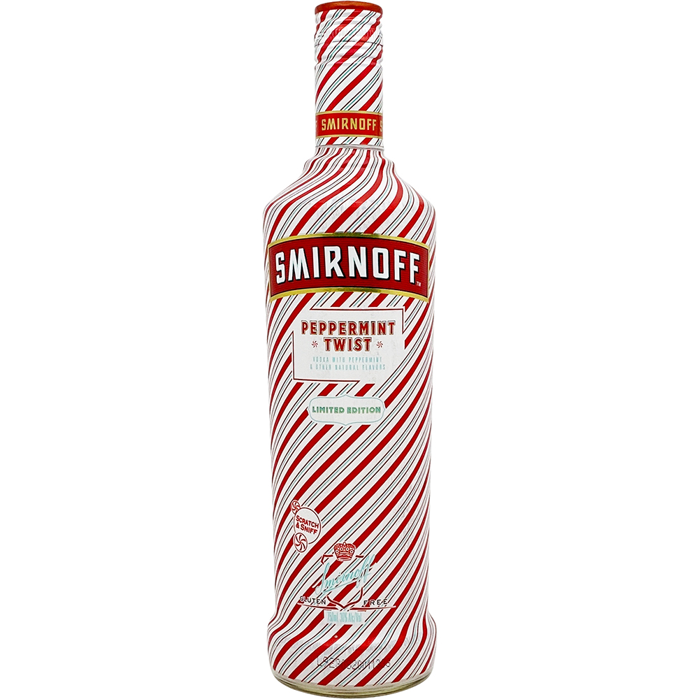 Smirnoff Peppermint Twist Vodka 750ml Glass_bottle Liquor Vodka - Flavored Drinkun.com