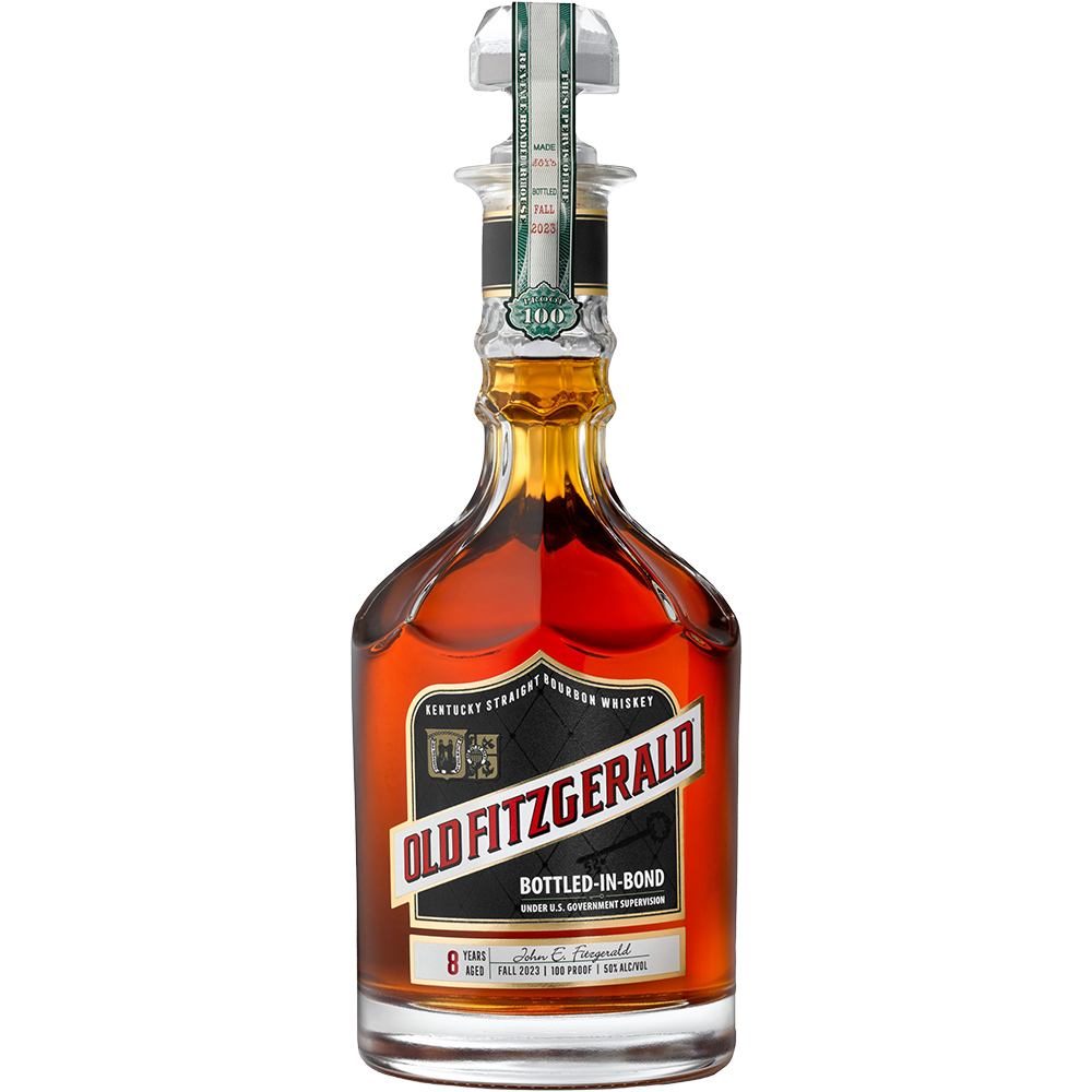 Old Fitzgerald Kentucky Straight Bourbon Whiskey Bottled-in-Bond 8 Year Decanter 750ml Glass_bottle Liquor Bourbon Whiskey Drinkun.com