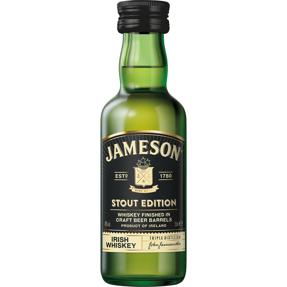 Jameson Caskmates Stout Edition Irish Whiskey 50ml Glass_bottle Liquor Whiskey Whiskey Drinkun.com