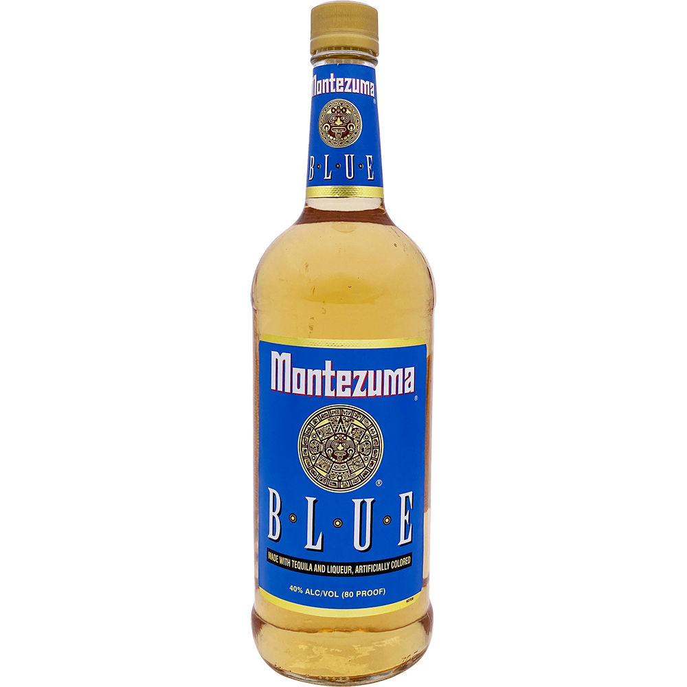 Montezuma Blue Tequila 1l Glass_bottle Liquor Tequila Drinkun.com