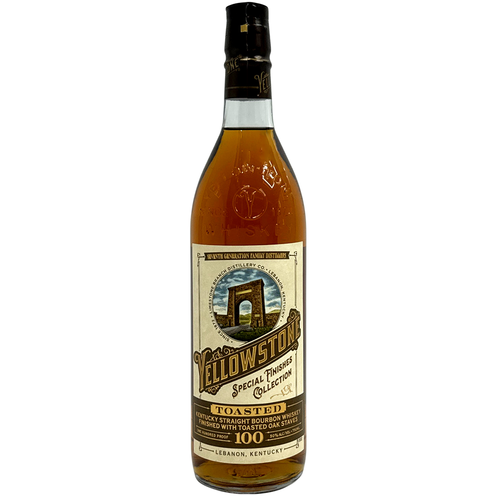 Yellowstone Special Finishes Collection Toasted Kentucky Straight Bourbon Whiskey Finished with Toasted Oak Staves 750ml Glass_bottle Liquor Bourbon Whiskey Drinkun.com