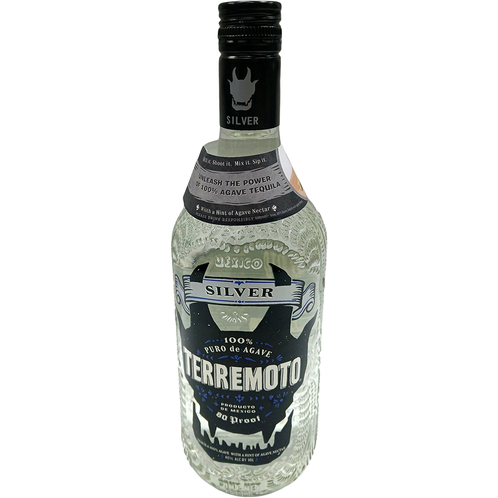 Terremoto Silver Tequila 375ml Glass_bottle Liquor Tequila Drinkun.com