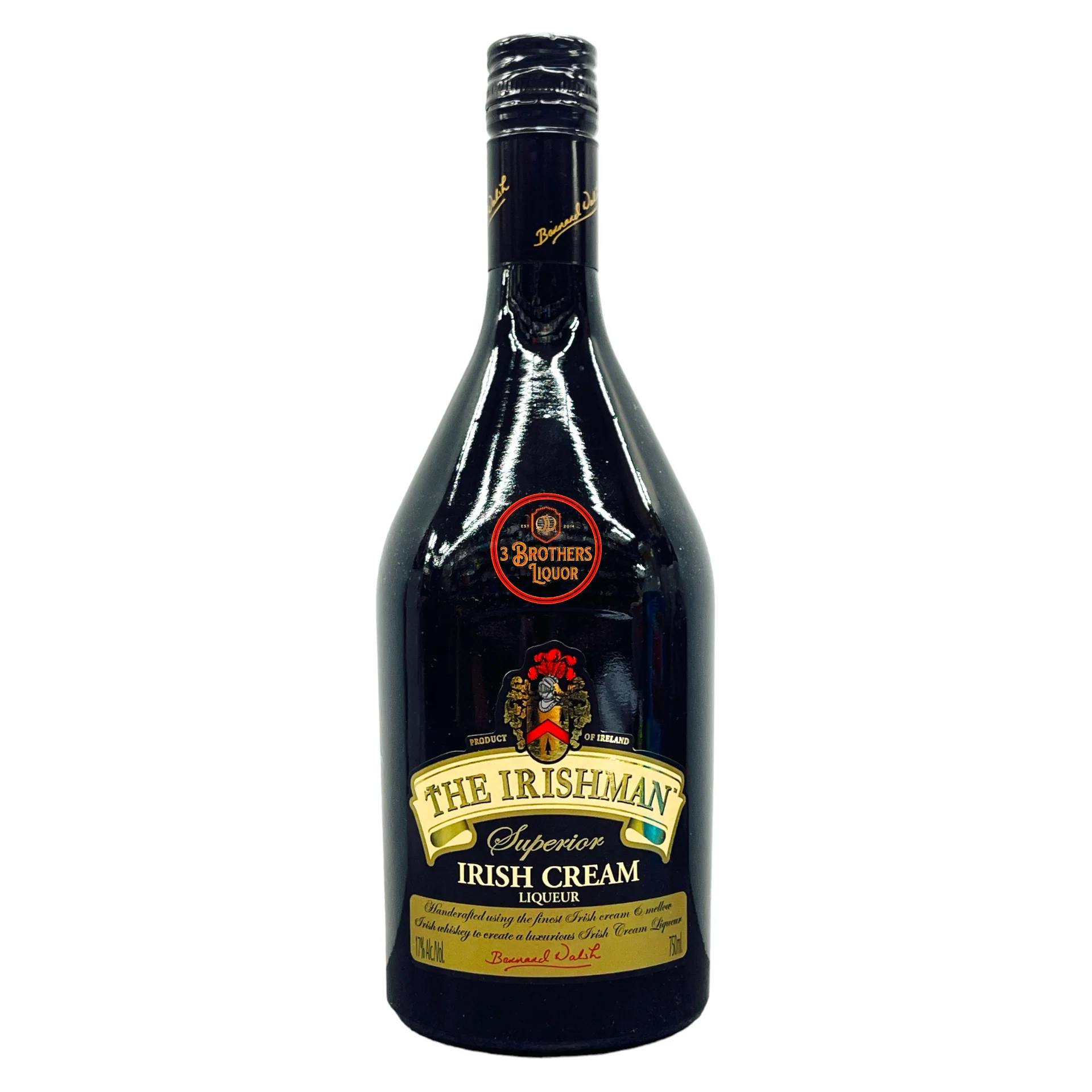 The Irishman Cream Liqueur 750ml Glass_bottle Liquor Liqueur Drinkun.com