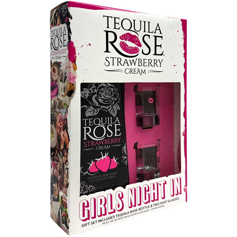 Tequila Rose Liqueur Gift Set 750ml Glass_bottle Liquor Gift Set Drinkun.com