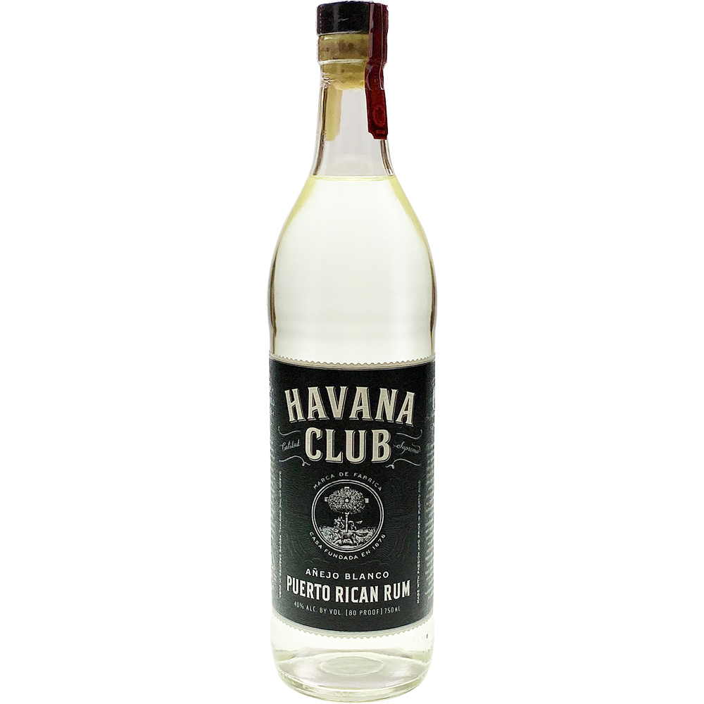 Havana Club Anejo Blanco Puerto Rican Rum 750ml Glass_bottle Liquor Rum Drinkun.com