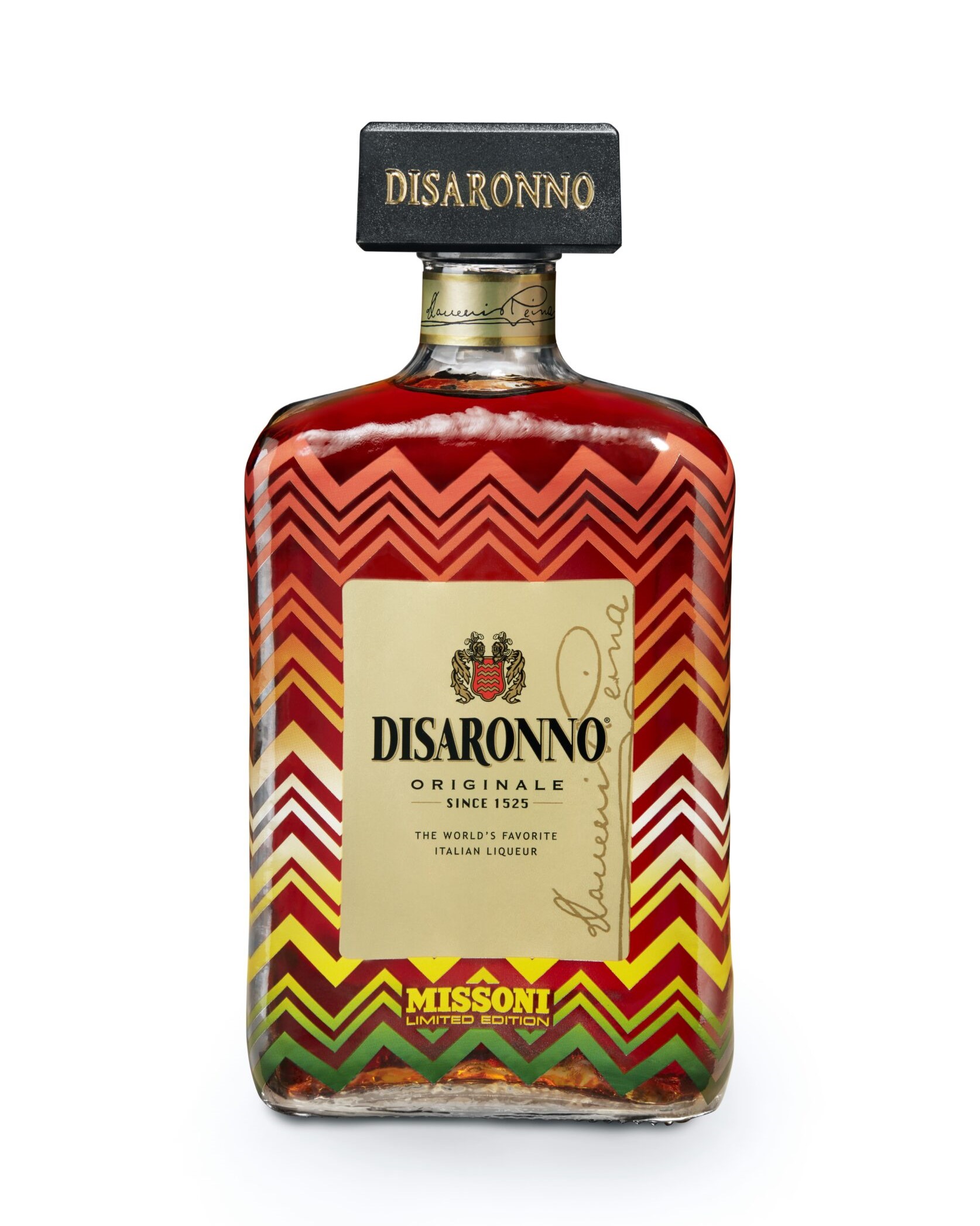 Disaronno Originale Italian Amaretto Liqueur Missoni Limited Edition 750ml Glass_bottle Liquor Liqueur Drinkun.com