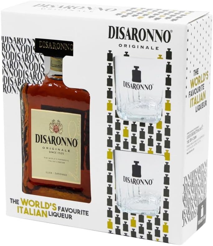 Disaronno Originale Italian Amaretto Liqueur Gift Set 750ml Glass_bottle Liquor Gift Set Drinkun.com