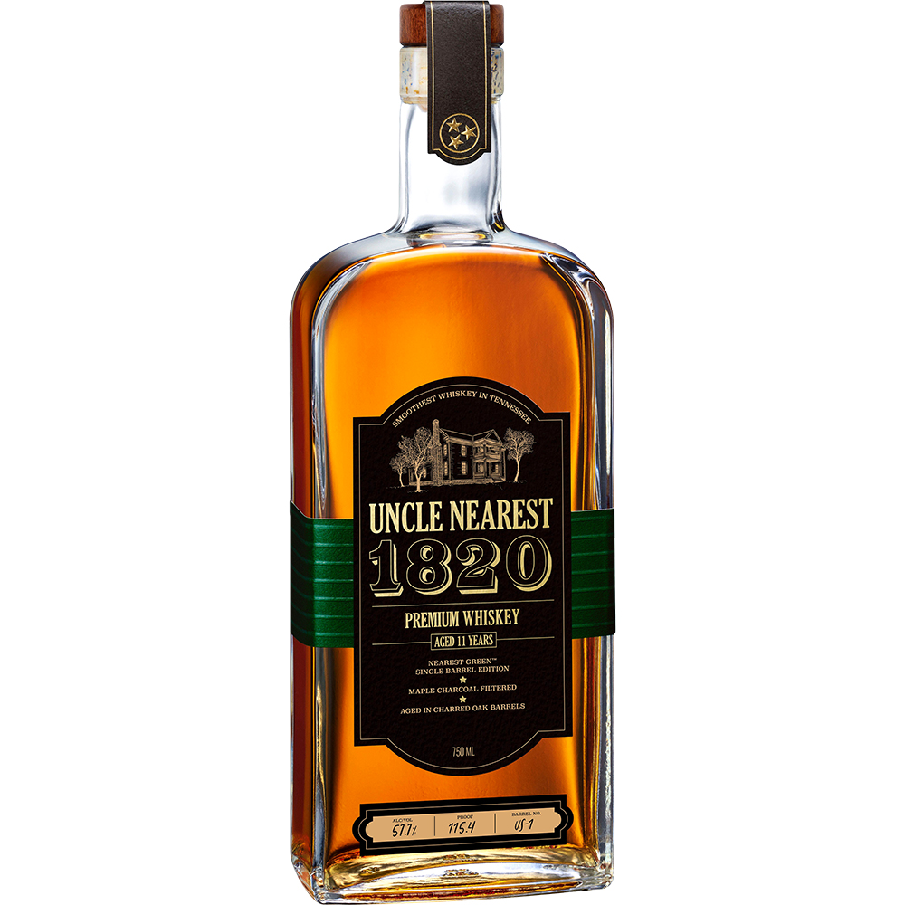 Uncle Nearest 1820 Nearest Green Premium Whiskey 11 Year 750ml Glass_bottle Liquor American Whiskey Drinkun.com