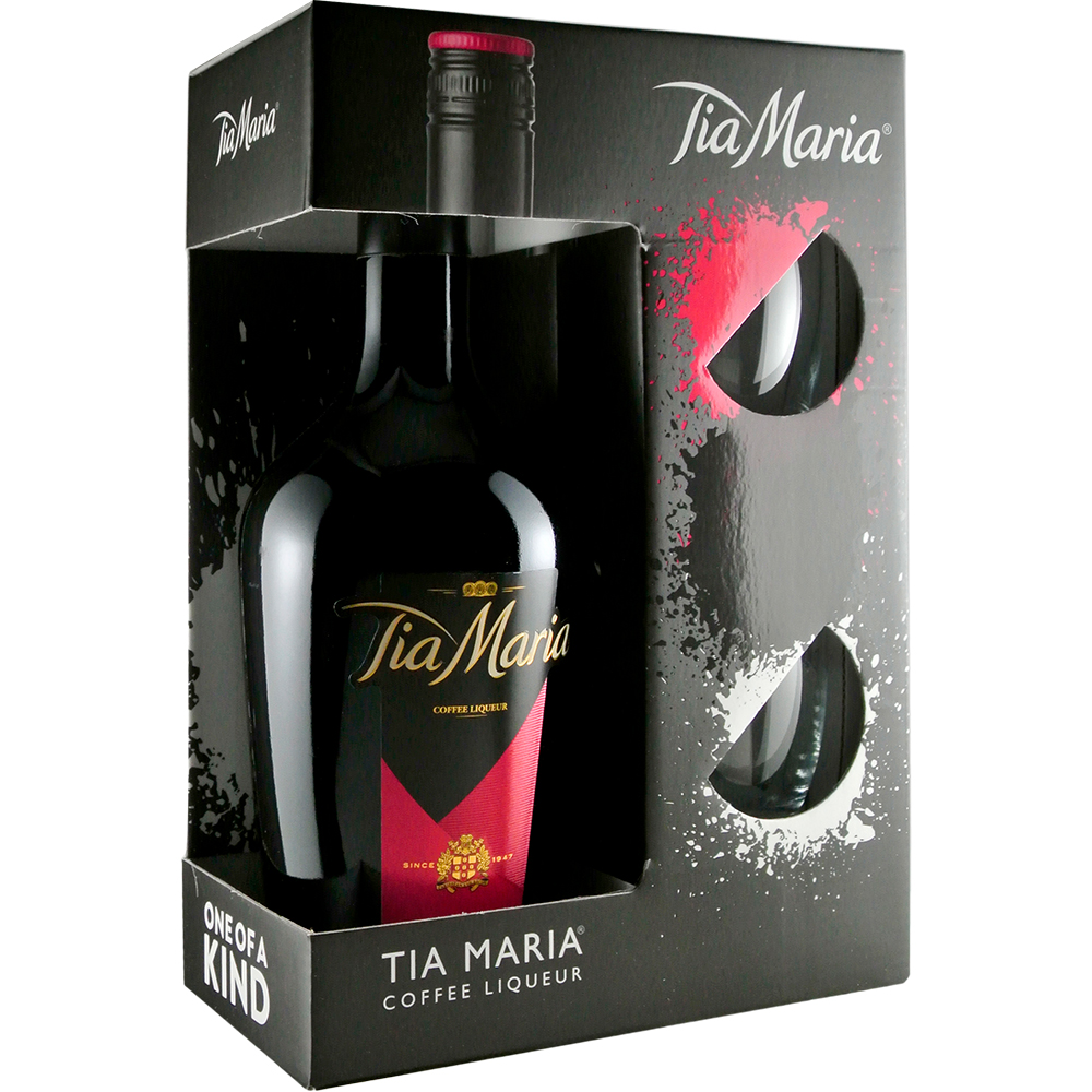 Tia Maria Coffee Liqueur Gift Set 750ml Glass_bottle Liquor Gift Set Drinkun.com