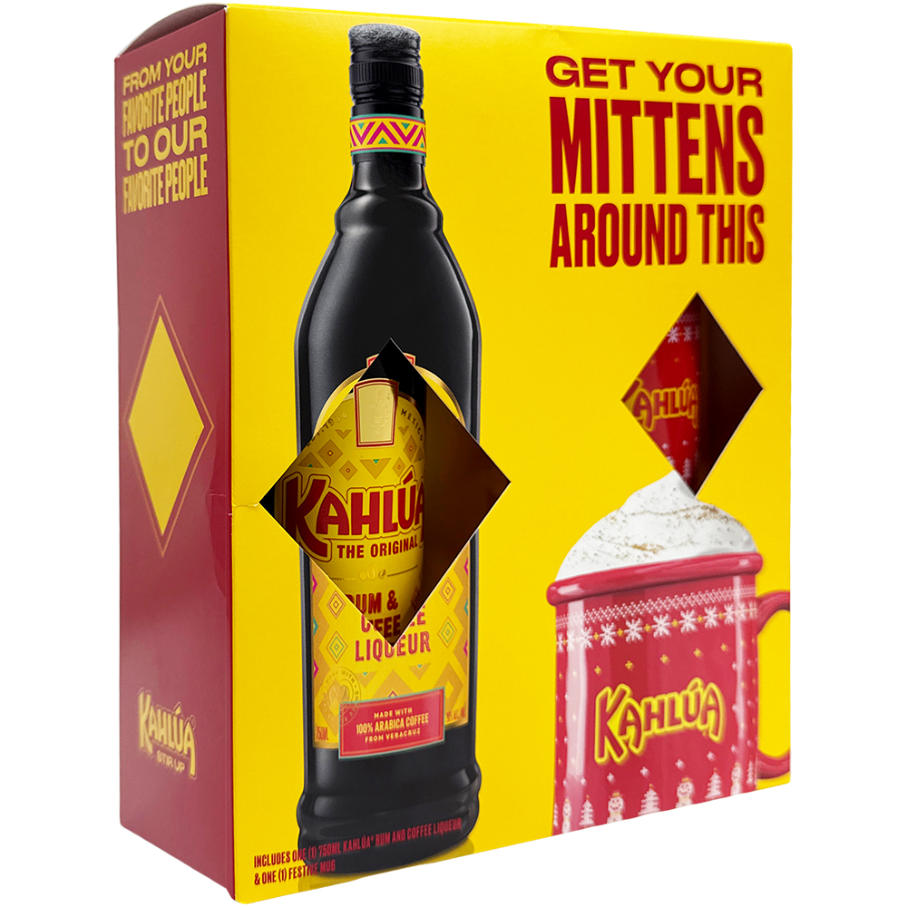 Kahlua Rum & Coffee Liqueur Gift Set 750ml Glass_bottle Liquor Gift Set Drinkun.com