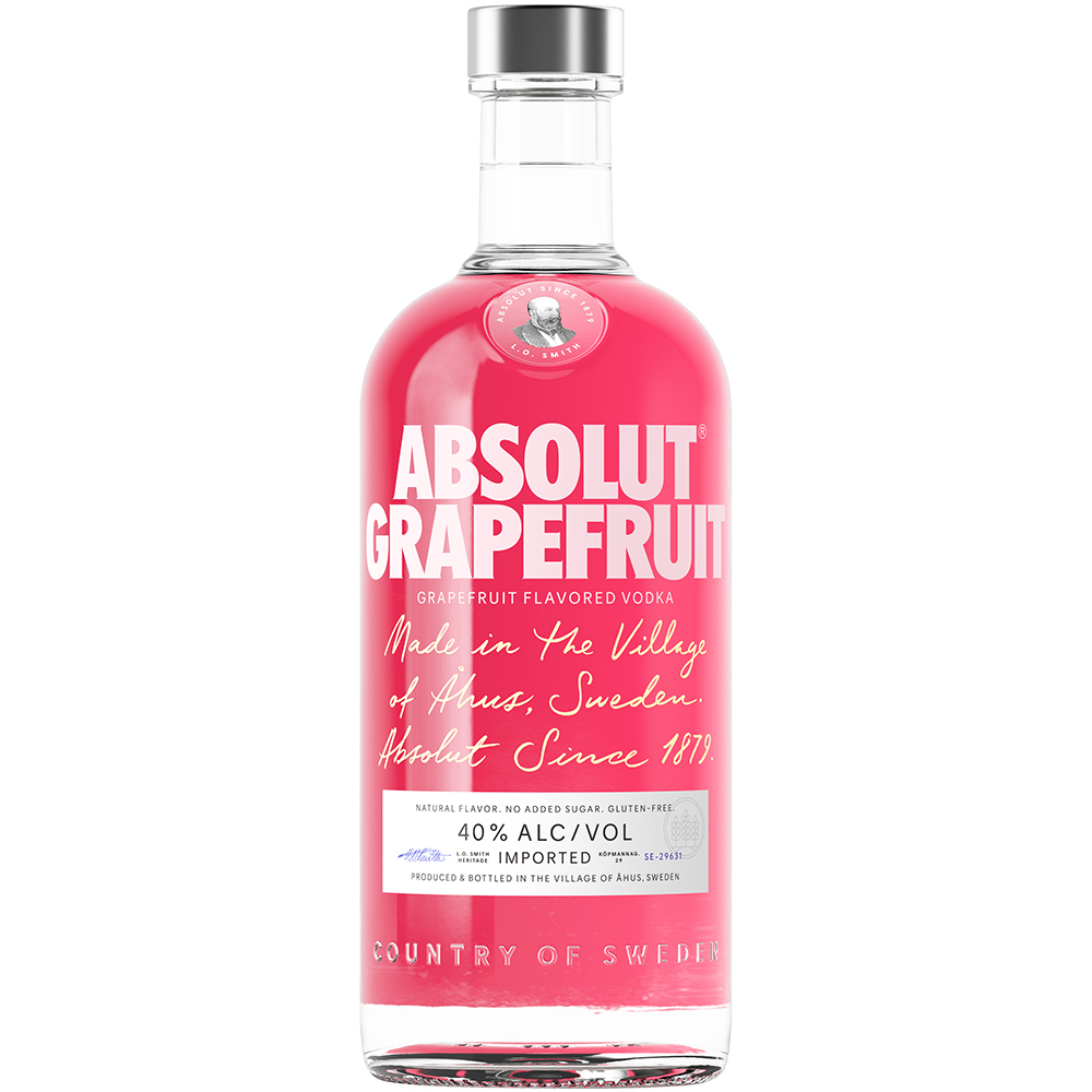 Absolut Grapefruit Vodka 750ml Bottle Liquor Vodka Flavored Vodka Drinkun.com