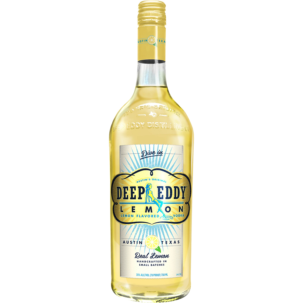 Deep Eddy Lemon Vodka 750ml Bottle Liquor Vodka Flavored Vodka Drinkun.com